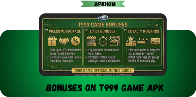 T999 Game Bonuses in Pakistan 2026